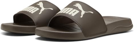 PUMA Popcat 20 Ciabatte Unisex Sandali Flat Bronze-Alpine Snow, 42, Neve alpina piatta in bronzo, 44.5 EU