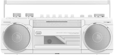 GRABADORA DE Radio Cassette con Bluetooth TREVI RR 501 BT - Blanco