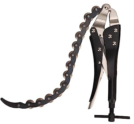 Abrazadera de cadena de bloqueo, Llave de Tenaza de 15 Cadenas Herramienta Cortatubos, Herramienta para cortar tubos de metal, tubos de cobre, tubos de aluminio, tubos de hierro
