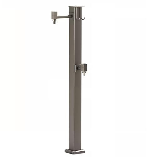 QSNYJPL Fontaine Exterieure de Jardin, Robinet Exterieur de 80 cm, Colonne à Eau de Jardin avec Deux Robinets, Fontaine Extérieur pour l'Irrigation