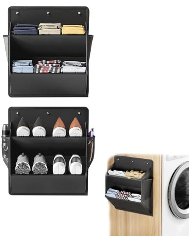 Generisch 2er-Pack Hängeorganizer Camping, Organizer Tasche Wand Camping, Victoria Hängetasche Wohnmobil, Hängeorganizerr Wohnmobil, Hängeregal Transporter, Hängeorganizer Schwarz(sw.)