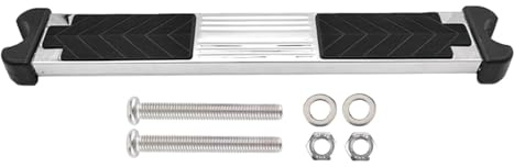 Pool Ladder Steps, Stainless Steel Swimming Pool Ladder Pedal, Replacement Rung Steps with Screws, Non-slip Rubber Pad for Replacement Parts Accessories