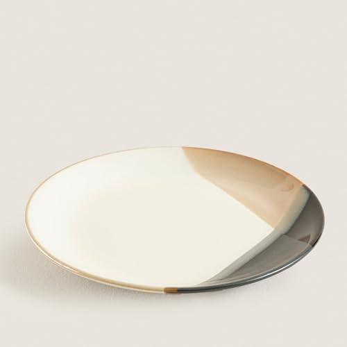 Plato hondo de gres Chakra Aurora: diseño moderno, vajilla duradera y elegante, amplia gama de usos, platos decorativos para la cena, opciones para la cena y el postre.