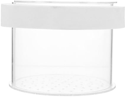 GALPADA Floating Acrylic Fish Breeding Box with Water Permeable Bottom Lightweight Fish Separator for Aquarium Tanks Floating Isolation Cage and Egg Crate Care