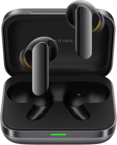 realme buds Air 7 Pro True Wireless In-Ear Bluetooth Headphones | Bluetooth 5.4 SBC/AAC/LHDC, 53dB ANC, 48h riproduzione, 3-Mic ENC, Driver 11+6mm, IP55, Grey