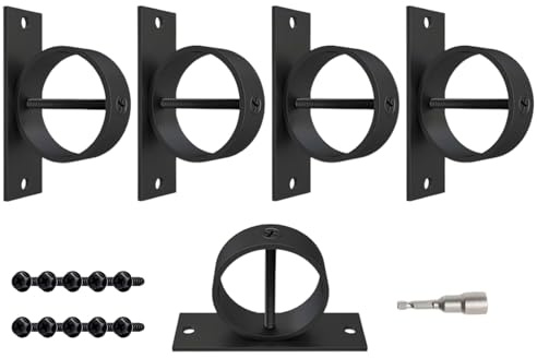 Supports De Corde - Supports À Anneau De Suspension Robustes Avec Matériel De Montage | Support Durable Pour Rampes D'escalier, Quais, Terrasses, Porches, Clôtures Extérieures, Jardins, Garages, Rénov