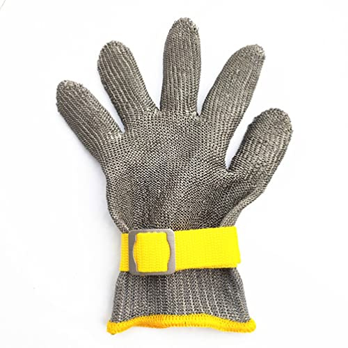ZGHQHCDRH guanti antitaglio, Guanti antitaglio, guanti, da lavoro di sicurezza antiscivolo e for cucina, ristorante, macello, 6 taglie(1PCS/M)