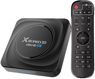 Android TV Box, 2025 Smart Android 11.0 TV Box 8Go RAM/128Go ROM RK3566 Quad-Core Cortex-A53 CPU Supporte Cast Screen 2.4G/5.8G WiFi BT 4.0 USB 3.0 LAN 1000M Ethernet 3D 8K HD Android Box