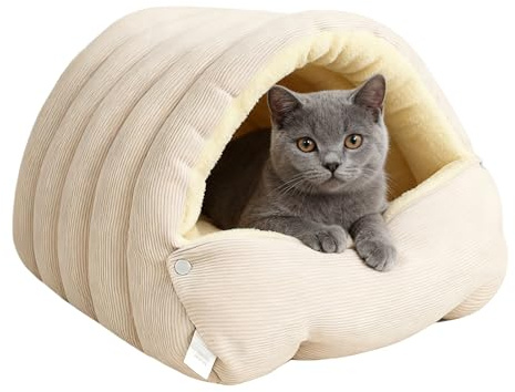 Hundehütte, geschlossenes Tierheim | Heizbetten für Hunde und Katzen | geeignet für kleine und mittelgroße Kätzchen und Welpen im Innen- und Außenbereich