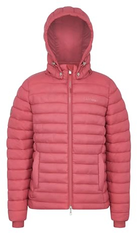 LeMieux Young Rider Ruby Puffer Jacket - Lightweight and Water-resistant - Detachable Hood - Durable Two-way Zip
