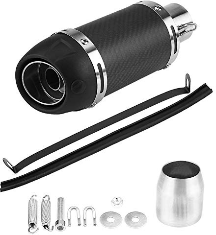 Universeller Auspuff-Endschalldämpfer 51 mm Edelstahl | Reduziert Abgasgegendruck verbessert die Motorleistung tiefer, kerniger Sound mit abnehmbarem DB-Killer