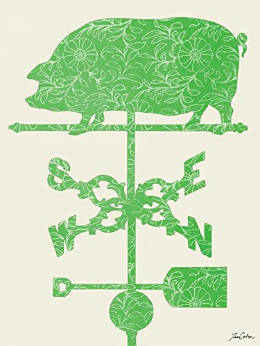 Posterazzi PDXTCRC081BLARGE Weather Vane Hog Photo Print, 24 x 36, Multi