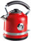 Ariete 2854R Moderna Cordless Electric Kettle, Stainless Steel Body, 1.7 Litre Capacity, 3000 Watt, Visible Water Level, Removable Filter, Auto Shut Off, Red