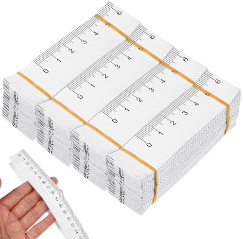 Angoily 100 Stück Papier-Maßbänder Papier-Maßbänder Papier-Messwerkzeuge Messung Wundmaßband Konstruktions-Taillenmesser Maßband Messung Für Körpermetriken