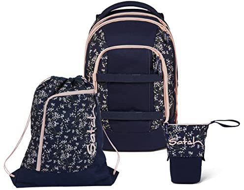 Satch Pack Pencil Slider Light Edition Schulrucksack Set 3tlg. mit Sportbeutel (Bloomy Breeze)