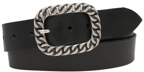 AnnaMatoni Damen Gürtel Ledergürtel 4cm echt Leder Made in Germany Premium Leder Damen Leder Gürtel Schließe Nickefrei