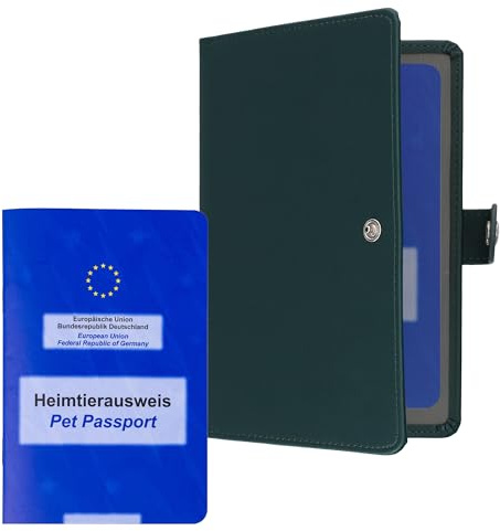 kwmobile Impfpass Hülle für Tiere - Schutzhülle für EU Heimtierausweis - Haustier Impfausweis Cover Kunstleder - kompatibel mit deutschem Impfausweis für Tiere