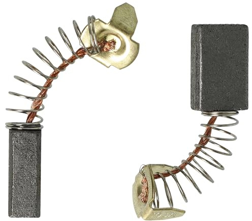 vhbw 2x Kohlebürste 6 x 10 x 16 mm kompatibel mit Makita 5601N-A | 4100NB, 4014NV, 5005KB, 4014N, 5601 N, 5601-N, 5600NB-A Scooter + Feder