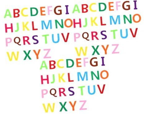 KICHOUSE 3sätze Filzbuchstaben Zum Basteln Bunte Buchstaben-ornamente Aus Filz Diy-projekte Party-zubehör Kinderspielzeug Für Kreative Dekorationen Zufällige Farbe