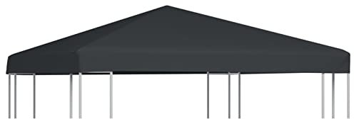 ARKEM Telo Gazebo Copertura in Tessuto Poliestere 100% - Telo per Gazebo da Giardino Esterno Vari Modelli,Copertura Superiore per Gazebo 310 g/m² 3x3 m Grigio