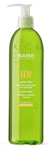 Laboratorios Babé - Gel de Aloe Vera Puro 395 ml | Refrescante, Hidratante, Calmante y Regenerante | Ideal para Exposición Solar, Afeitado, Depilación y Tratamientos Médico-Estéticos