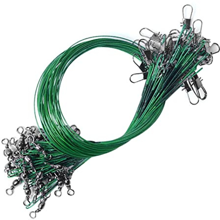 Aire de Alambre de Acero Inoxidable Alambre de Acero Inoxidable Tackle de Pesca de línea Principal de 30 cm para Pesca de Pesca al Aire Libre 100 Piezas de Pescado