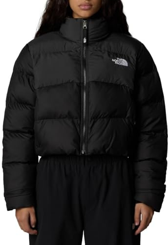 The North Face Cropped Saikuru Jacka för kvinnor, Tnf Black/Asphalt Grey, L