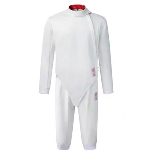 ZPRYZHD 900N Fechtsportuniformanzug, Fechttrainingsschutzanzug, Jacke, Hose, Weste, Set Für Florettdegen, Säbel – Rechte Hand(44)