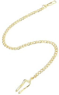 OATIPHO Pocket Watch Chain Robuste Kette Mit Schwerem Karabinerhaken Für Taschenuhren Glänzende Oberfläche Für Uhrenliebhaber Langlebige Konstruktion Ergänzung Für Ihre Sammlung