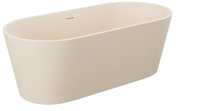 Vente-unique - Freistehende Badewanne 1 Luzeca - Acryl - beige