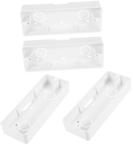 WHAMVOX Electrical Boxes for Outlets 4pcs Pvc Junction Box Easy Install Waterproof Wall Mount