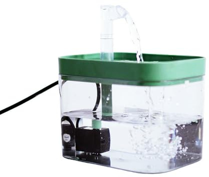 FCDURACORE Fontaine a Eau Chat Dispensateur De Chats Circulant en Circulation pour Chien Bol d'eau-Couverture Verte-réglementation Européenne