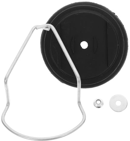 Kit de Pièces Détachées pour Tondeuse à Gazon 4 Pièces en Acier Noir | Base, Rondelle, Écrou et Accessoires, Remplacement Complet, Installation Facile, Jardin, Lames et Taille-bordures