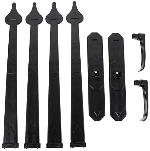 Operitacx 1 Set arredamento del garage magnetico accenti della porta del garage ferramenta per porte da garage inserti per finestre per porte da garage AbS Black