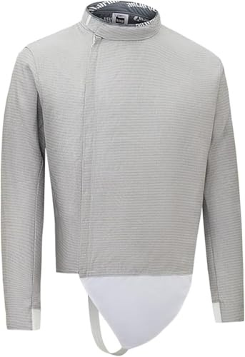 ARTUNV Fencing Electric Sabre Jacket, Stainless Steel Sabre Lame for Men Women - Not Washable, Foil/Epee/Sabre Fencing Suit(Size:32#,Color:Left Hand)