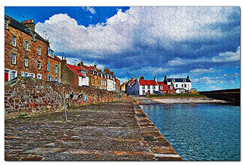 UK England Anstruther Cellardyke Harbour Jigsaw Puzzle for Adults 300 Piece Travel Gift Souvenir 38x26CM