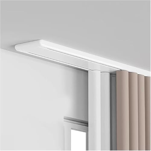 Curtain Rail Set, Complete Set with 2 Rails, Including Fixing Materials, Suitable for Bedrooms, Living Rooms And Any Place Where Curtains Are Needed.,White,L 3.3ft/1m