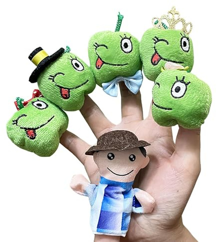 Fingerpuppen | 6 Stück Plüsch Figuren Zum Geschichtenerzählen,Entwicklungsförderndes Interaktives Plüschtier Für Gute-Nacht-Geschichten Und Sinnesanregung