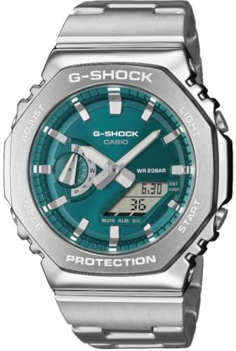 Casio Orologio GM-2110D-3A1ER G-Shock Acciaio Ottanio