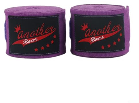 Oniissy Boxbandagen, 3 m, Nylon, Kampfsport-Bandagen für Boxen für MMA-Training, 2 Rollen, Set mit schweißabsorbierendem Komfort für Hände und Handgelenke, Violett