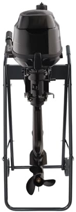 Außenborder Boot Motorwagen, Outboard Motor Transport Klappbarer Bootsmotor Träger 30 PS, Korrosionsfester Stahlrahmen, Ergonomischer Griff, 40 kg Last, Werkstatt Dock Boot 47×40×90 cm