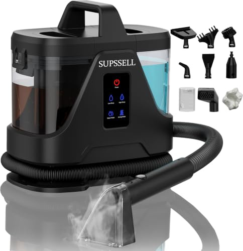 Shampouineuse 16kPa ånga 100°C djup sug soffa bilmatta