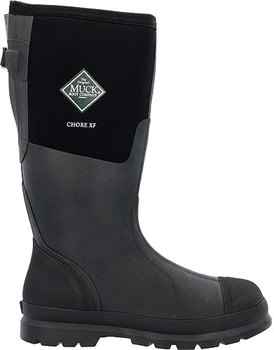 MUCK Men's Wide Calf Chore Tall Boot, Black, Size 7(M)