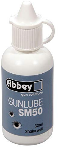 Abbey SILICONE GUN LUBE OIL SM50 FROM GUN SOLUTIONS 30ML LEATHER PLASTIC
