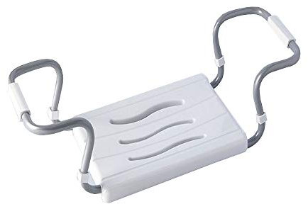 150kg Badewanne Sitz Aluminiumrahmen Stuhl - Breitenverstellbar 55-70cm Wannenhocker