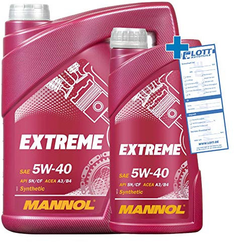 6L MOTORÖL MANNOL EXTREME 5W-40 5W40 MOTORENÖL
