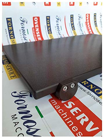 FORNOSERVICE Tabla de cortar de polietileno profesional, 60 x 40 x 2 cm, con topes para banco.