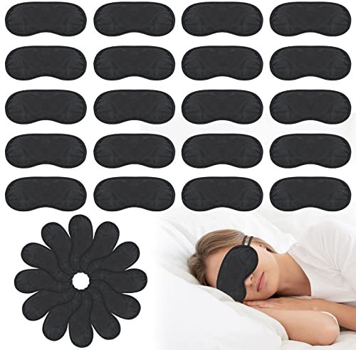 40 Pack Sleep Eye Mask for Men Women Kids, Individual Pack Sleeping Blindfold Eye Shade Cover for Travel, Plane, Hotel, Party