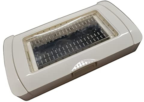 Terryshop74 Placca Idrobox 4 Posti IP55 Bianco con Coperchio – Cassetta 504 – (4 Posti compatibile Matix, Bianco)