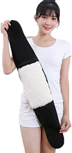 Nierenwärmer Nierenschutz Unisex Rückenwärmer Wärmegürtel Elastische Bauch Taille Unterstützung mit Klettverschluss mit Plüschfutter Nierengurt Bauchgürtel Verdicken Warm Leibwärmer für Damen Herren